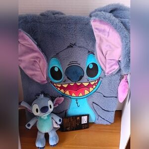 Disney Stitch Tote & Mini Plush Stitch Lot